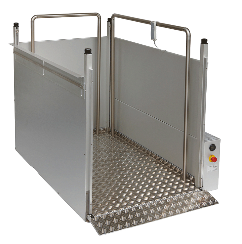 Rollstuhllift Hamburg 100 cm Hubhöhe für Hauseingang